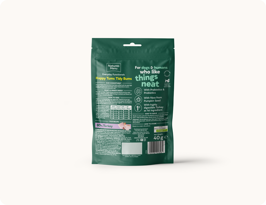 Natures Menu Freeze Dried Digestive Treat 40g