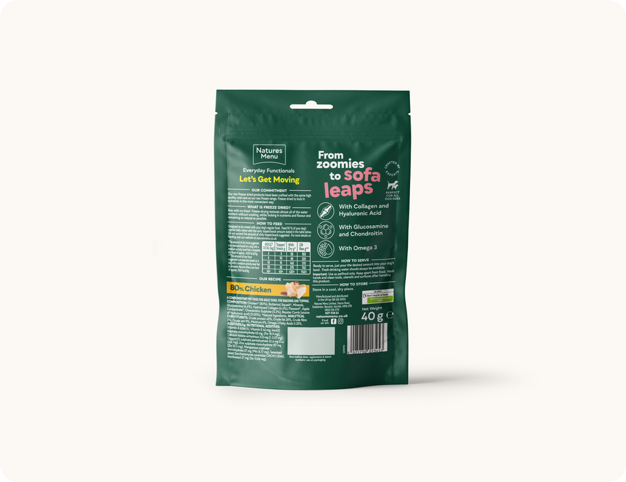 Natures Menu Freeze Dried Mobility Treat 40g