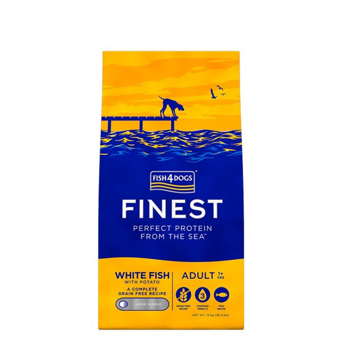 Fish4dogs White Fish Small Bite 12kg
