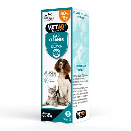 VETIQ Ear Cleaner 150ml For Cats & Dogs