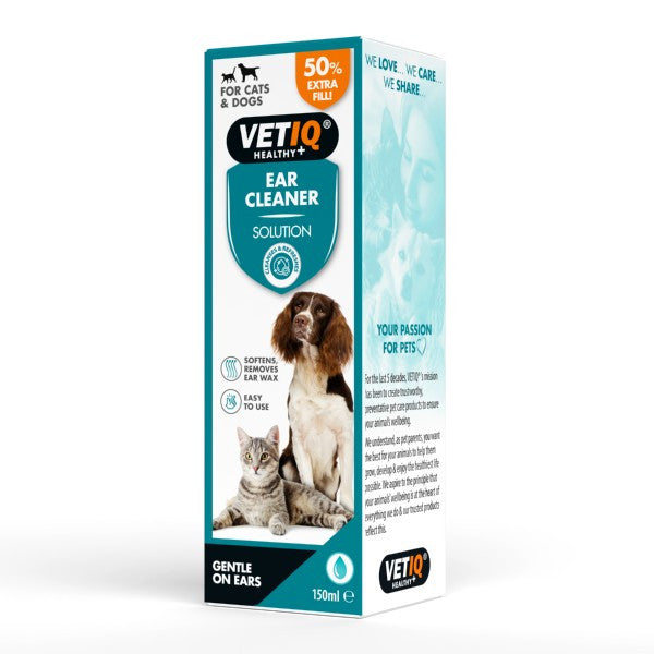 VETIQ Ear Cleaner 150ml For Cats & Dogs