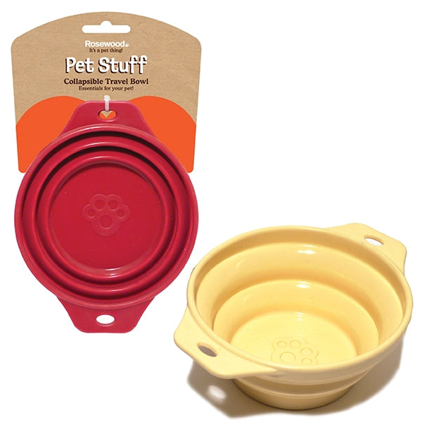 Rosewood Pet Stuff Collapsible Travel Bowls