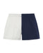 Hexby Shorts White & Navy Harlequin Zips
