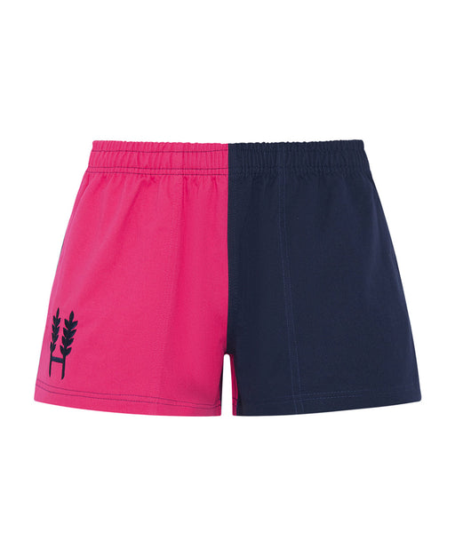 Hexby Shorts Pink & Navy Harlequin Zips