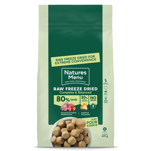 Natures Menu Freeze Dried Nuggets Lamb 625grm
