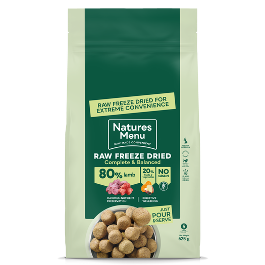 Natures Menu Freeze Dried Nuggets Lamb 625grm
