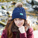Ridgeline Nordic Fleck Bobble Hat Navy
