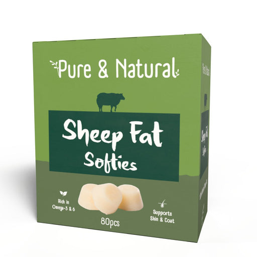 Pure & Natural Sheep Fat Softies Natural 80pack 265g