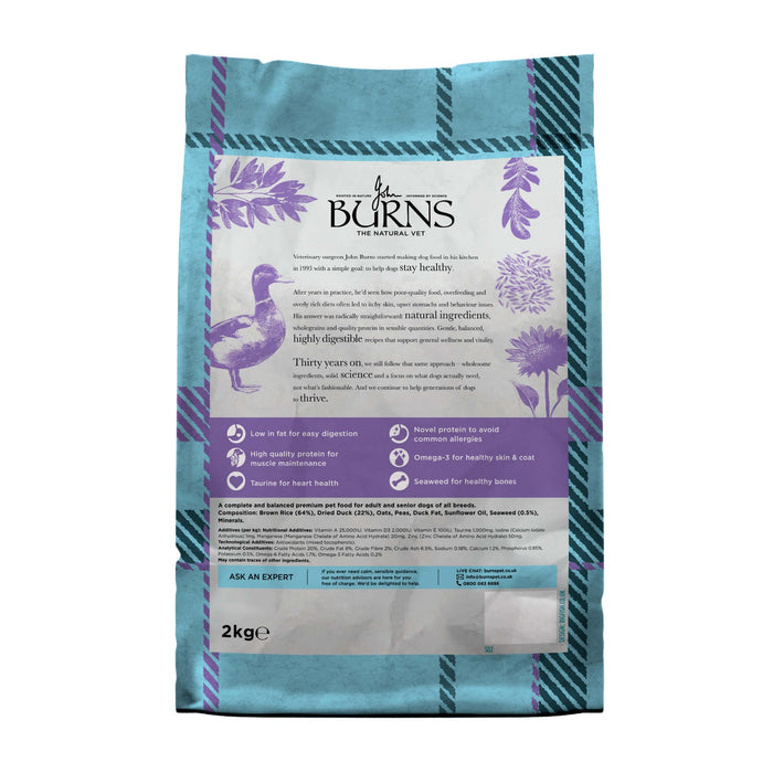 Burns Sensitive Duck & Brown Rice Dry Dog Food