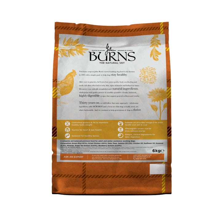 Burns Alert Assistance Chicken & Brown Rice Dry Dog Food