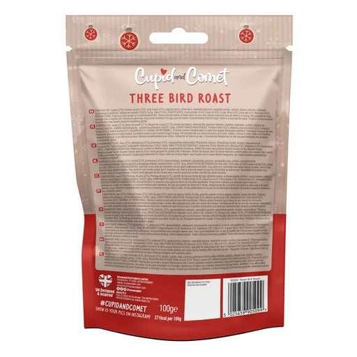 Rosewood Xmas Three Bird Roast Strips 100G