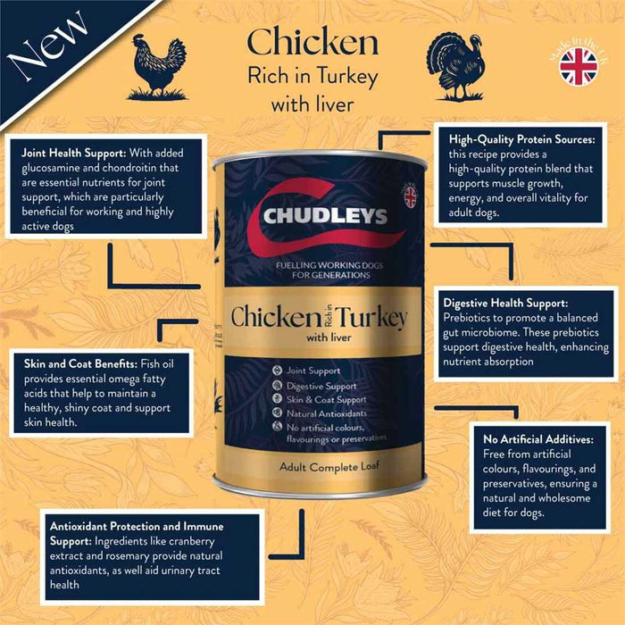 Chudleys Working Dog Variety Tins 12x395g