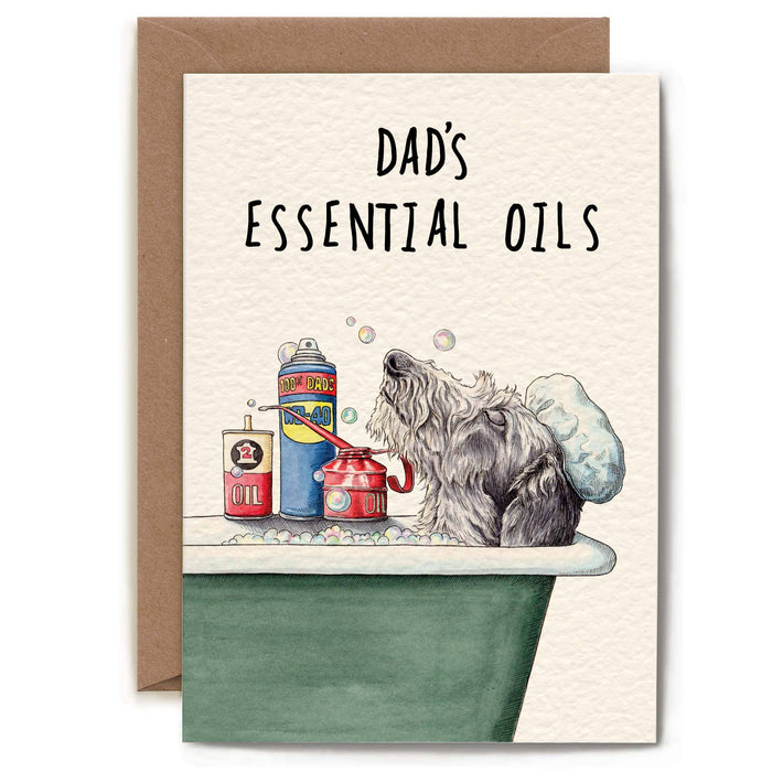 Dad's Essential Oils - Dad Card - Funny Card