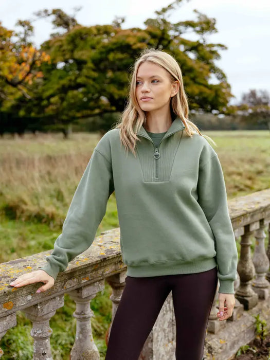 LeMieux Keira 1/4 Zip Sweatshirt Rosemary