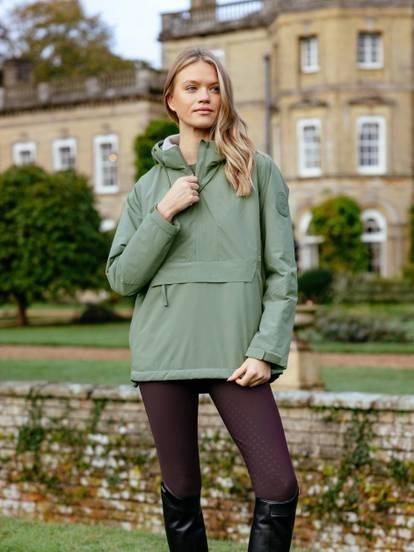 LeMieux Womens Waterproof Phoebe 1/2 Zip Anorak Rosemary
