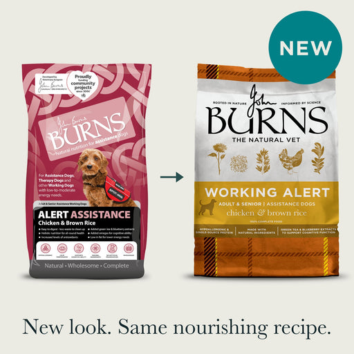 Burns Alert Assistance Chicken & Brown Rice Dry Dog Food