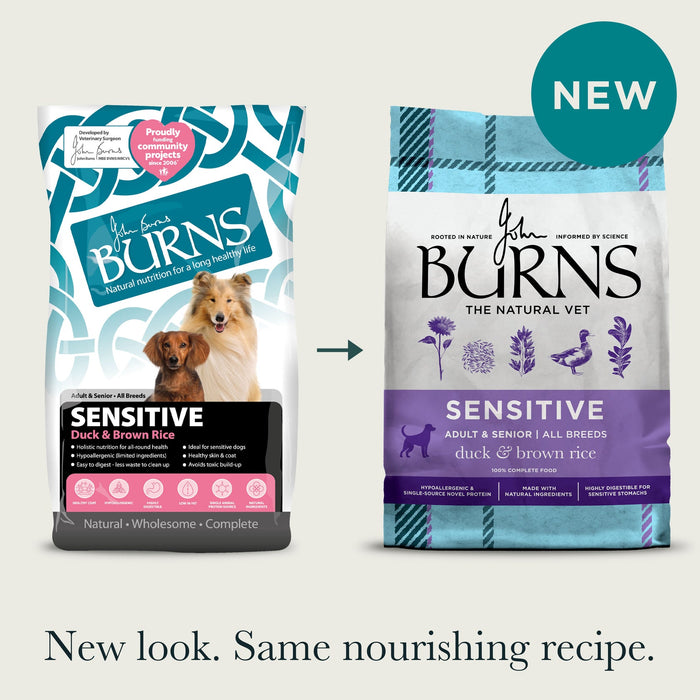 Burns Sensitive Duck & Brown Rice Dry Dog Food