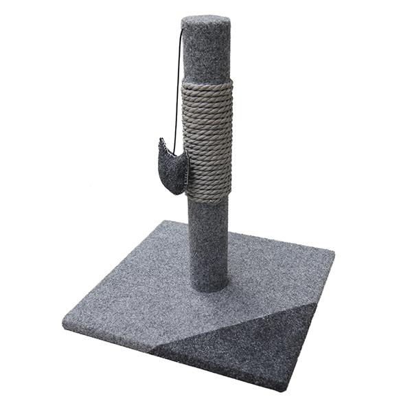 Charcoal Felt Cat Scratch Post