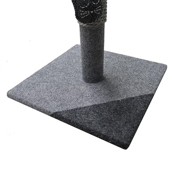 Charcoal Felt Cat Scratch Post