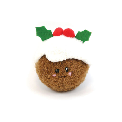 Happy Pet Christmas Pud Squeaker Ball Dog Toy