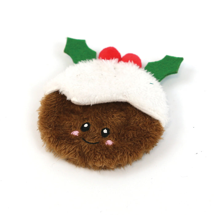 Happy Pet Christmas Pud Unstuffed Crinkle Toy