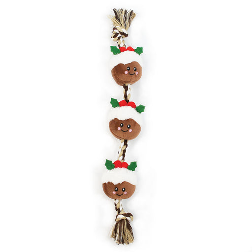 Happy Pet String Of Christmas Puds Rope Toy
