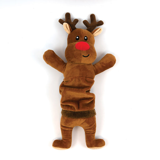 Happy Pet Christmas Stretchy Reindeer Pull Toy