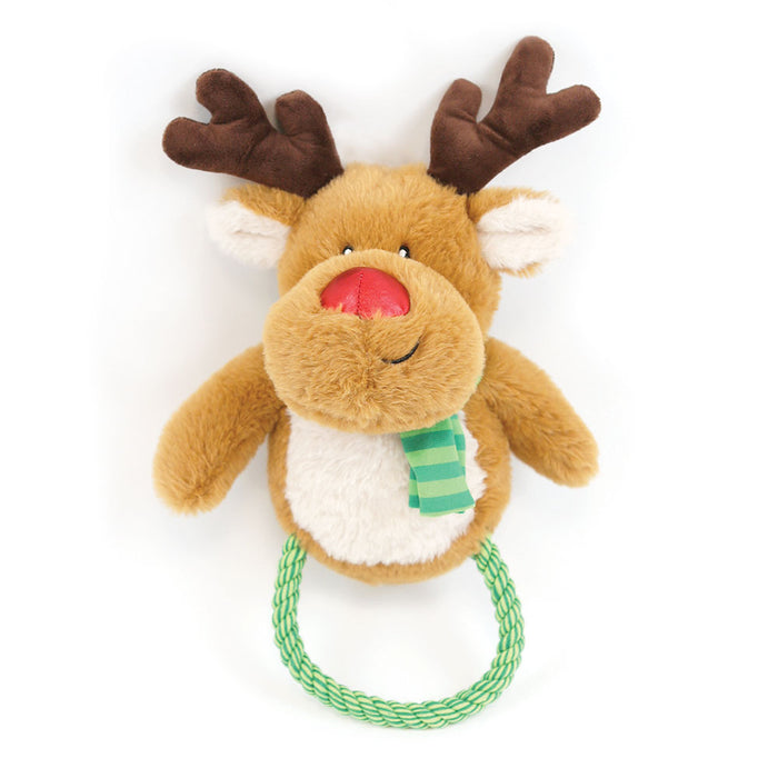 Happy Pet Christmas Ronny Reindeer Rope Toy