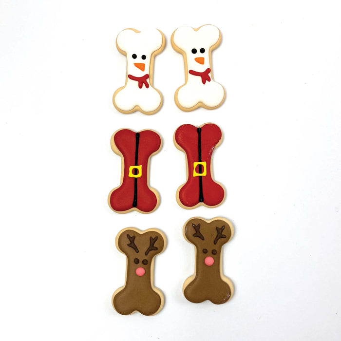 Happy Pet Xmas Bones Festive Biscuits 6pk