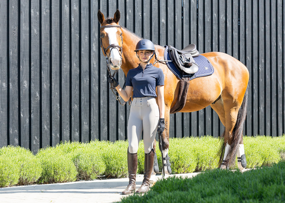 WoofWear Herringbone Saddle Pad Navy