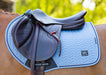 WoofWear Herringbone Close Contact Saddle Pad Steel Blue