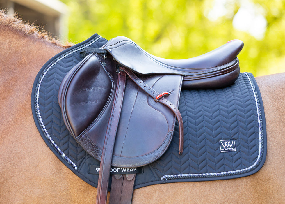 WoofWear Herringbone Saddle Pad Navy