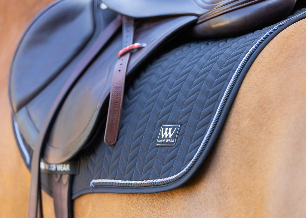 WoofWear Herringbone Saddle Pad Navy