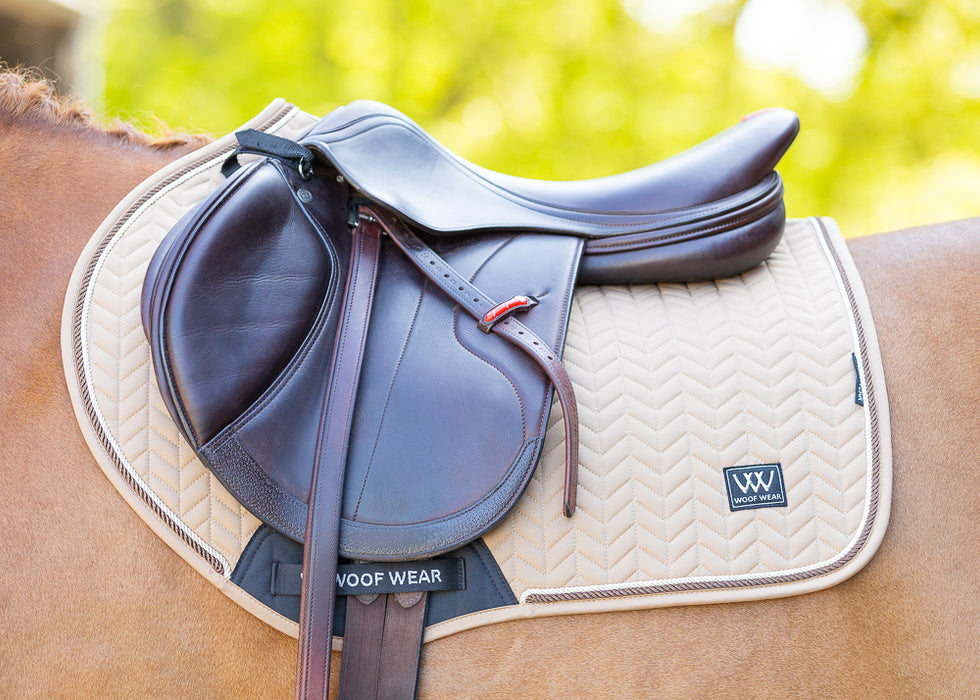 WoofWear Herringbone Saddle Pad Caramel