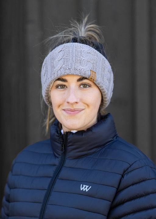 WoofWear Cable Headband Stone
