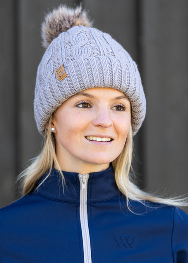 WoofWear Cable Beanie Stone
