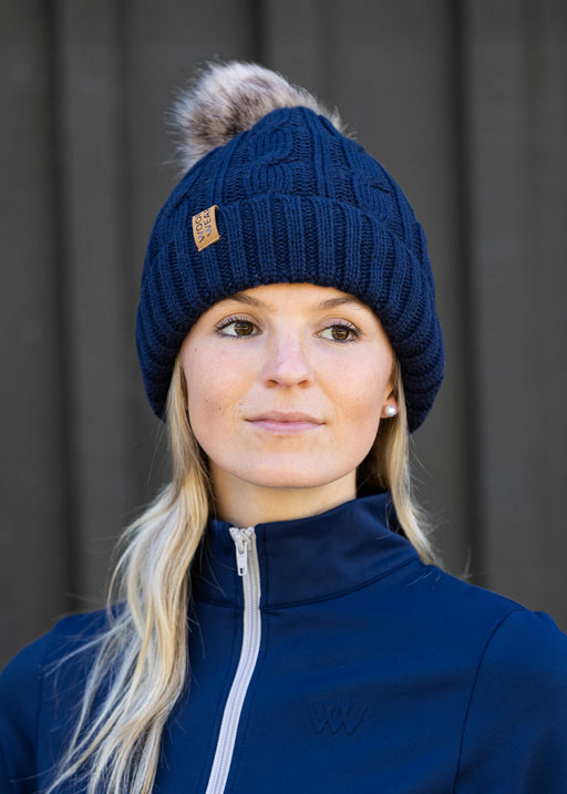 WoofWear Cable Beanie Navy
