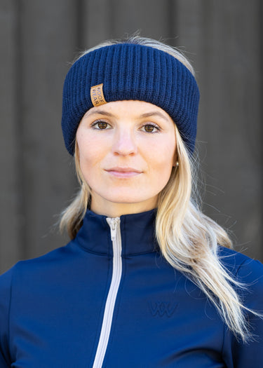 WoofWear Ribbed Head Band Navy
