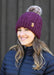 WoofWear Cable Beanie Plum
