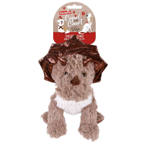 Rosewood Christmas Dasher Dino Dog Toy
