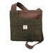 Mina Harris Tweed Cross Body Bag Green Check
