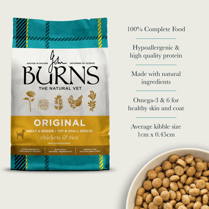 Burns Toy & Small Breed Original Chicken & Rice Dry Dog Food