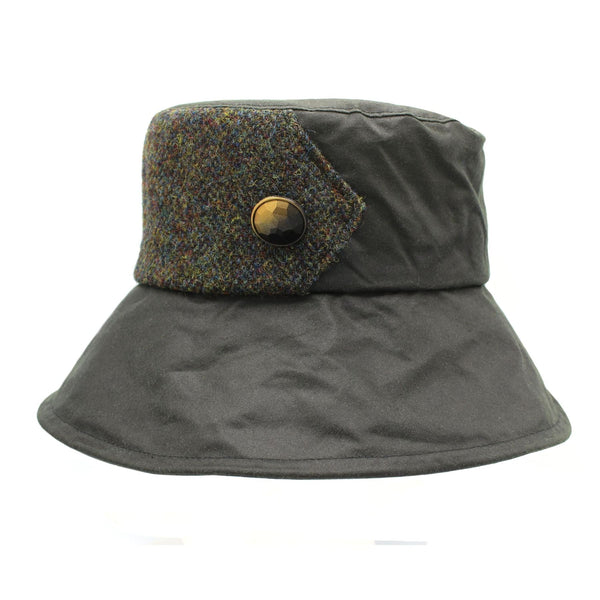 Ellen Wax Tweed Hat Olive
