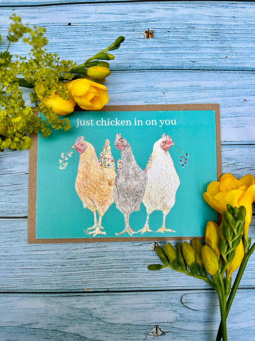 Chicken thinking of you Card