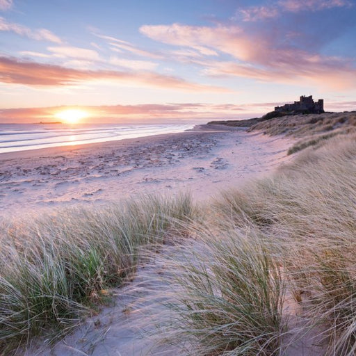 BBC Countryfile Bamburgh Beach and Castle Northumberland Card