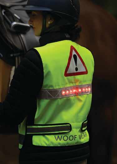 WoofWear LED Hi Vis Riding Vest Yellow
