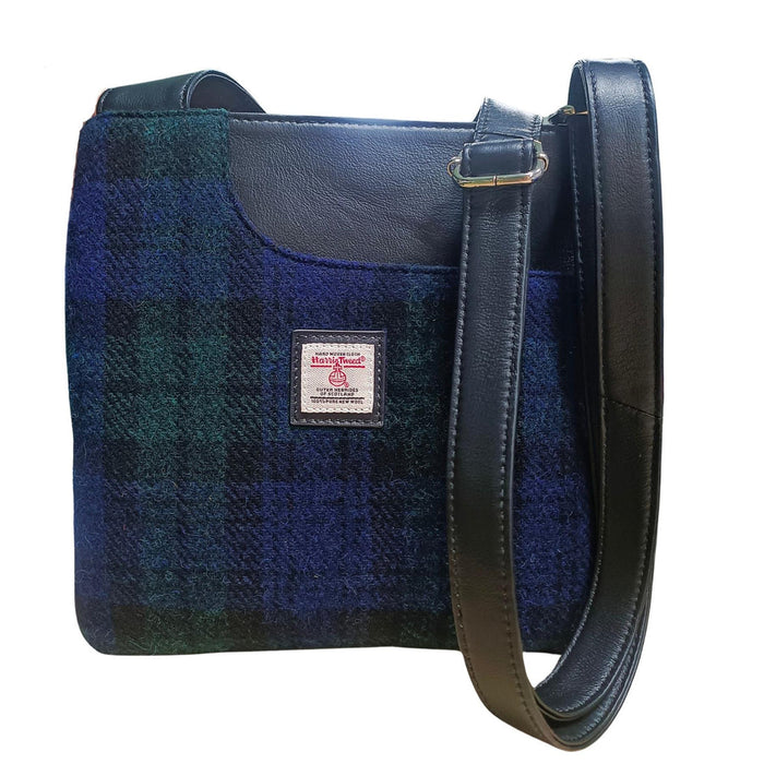 Mina Harris Tweed Cross Body Bag Blackwatch
