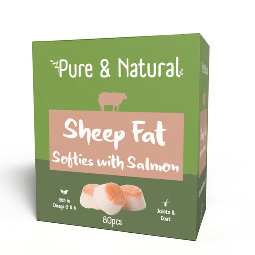 Pure & Natural Sheep Fat Softies Salmon 80pack 265g