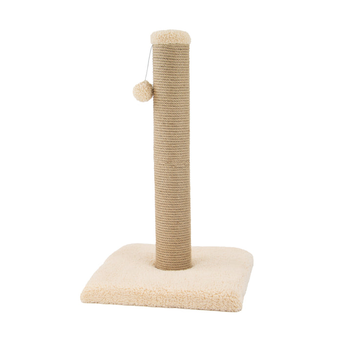 Teddy Fleece Adjustable Scratch Post Sand