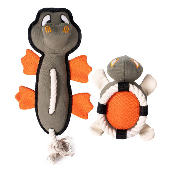 Ministry Of Pet Angry Turtle Canvas Dog Toy
